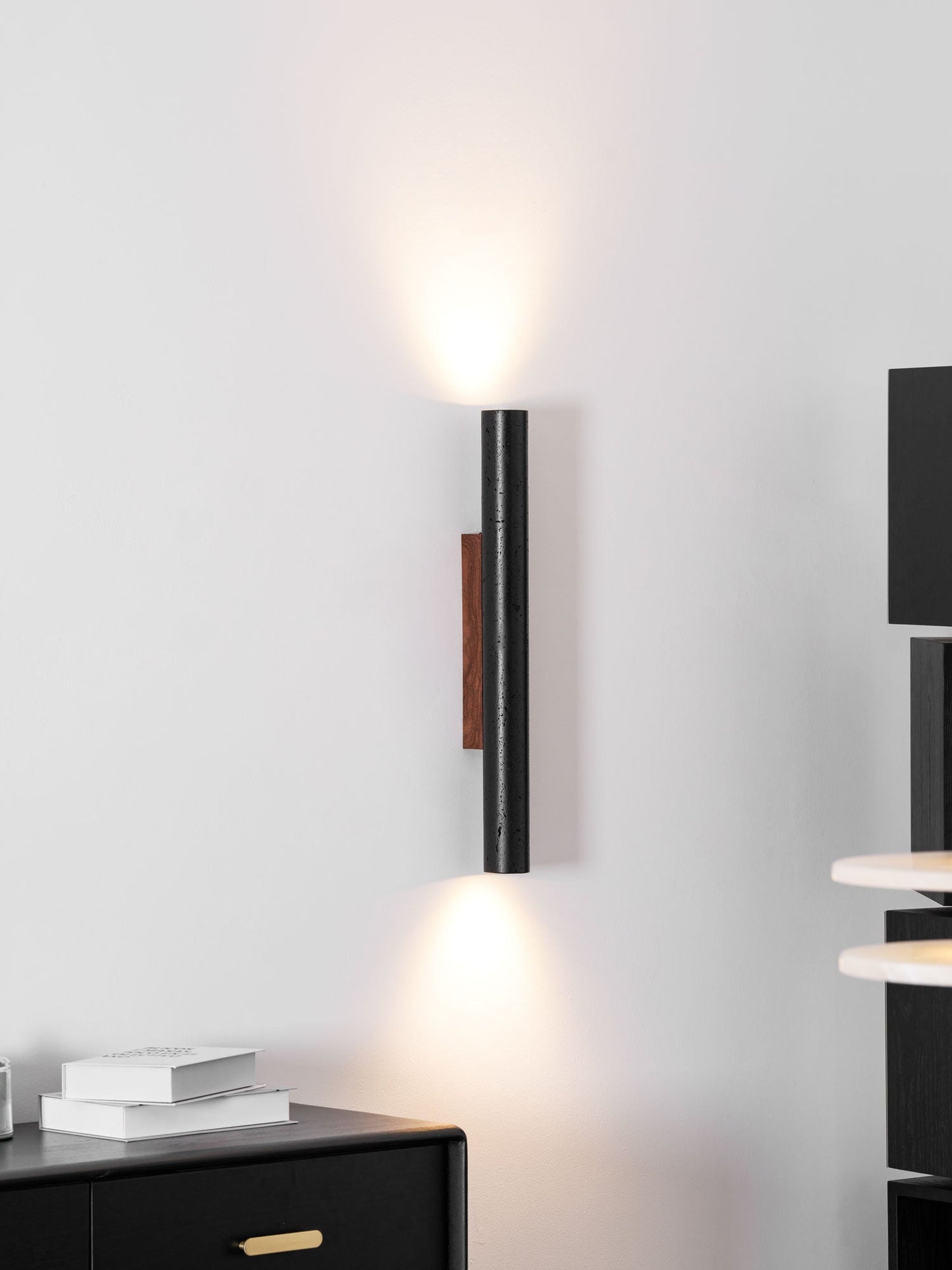 Volcanic Noir Wall Sconce - Adjustable Angle & Energy-Efficient LED