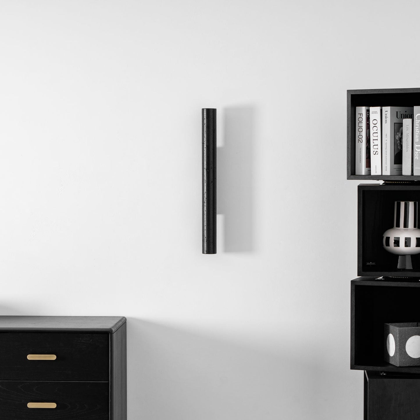 Volcanic Noir Wall Sconce - Adjustable Angle & Energy-Efficient LED