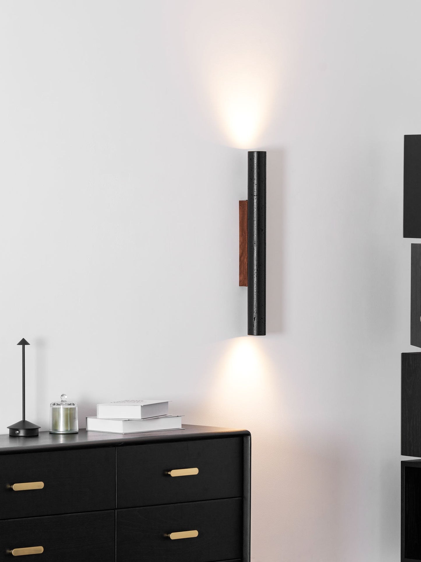 Volcanic Noir Wall Sconce - Adjustable Angle & Energy-Efficient LED