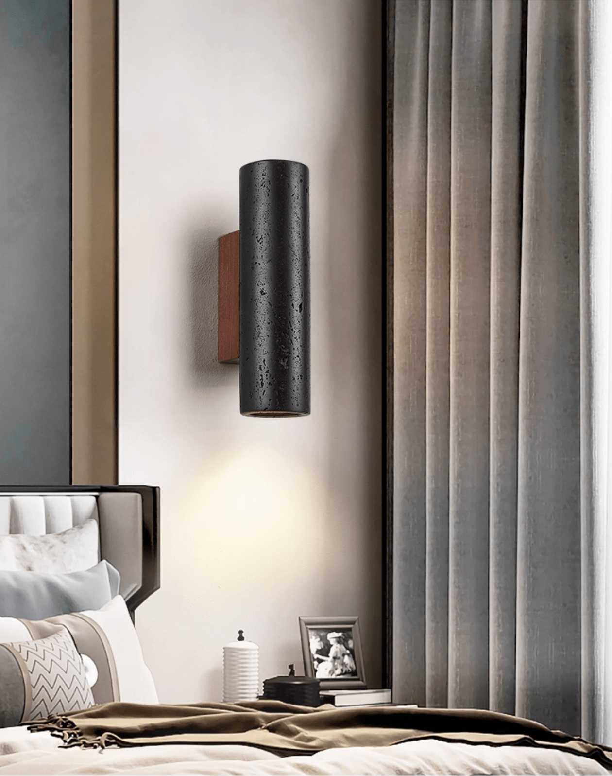 Volcanic Noir Wall Sconce - Adjustable Angle & Energy-Efficient LED