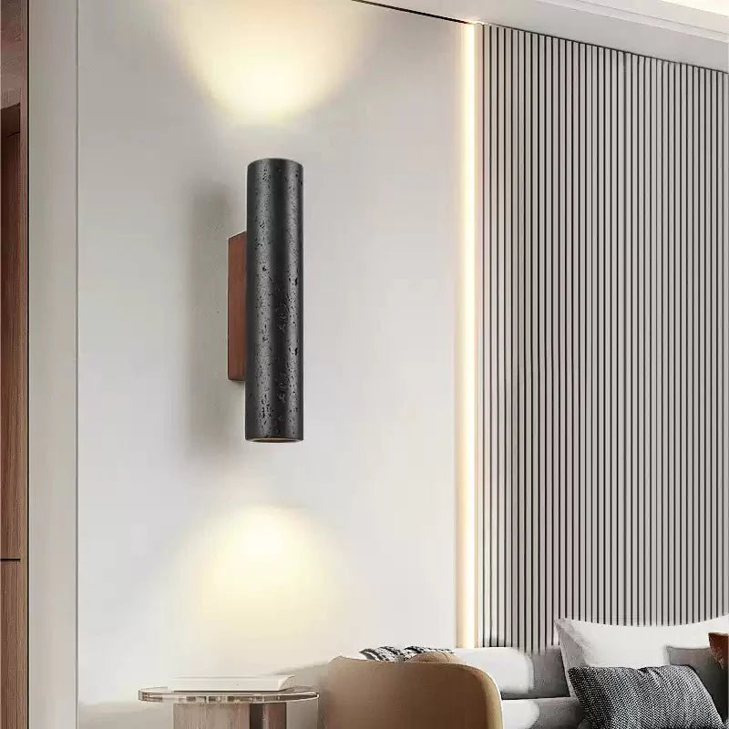 Volcanic Noir Wall Sconce - Adjustable Angle & Energy-Efficient LED