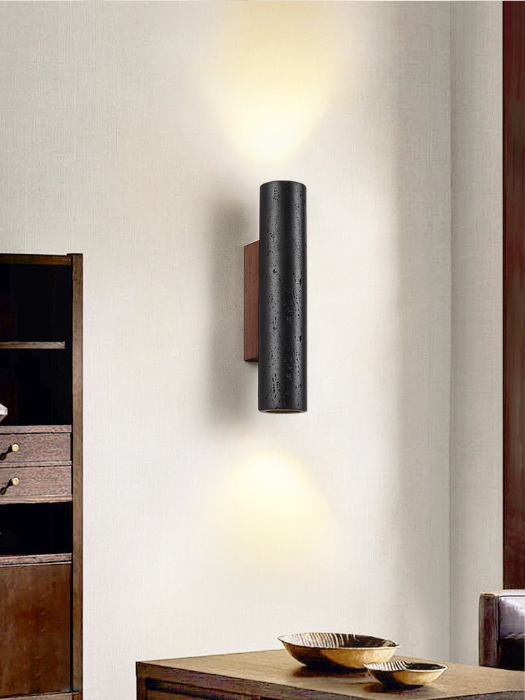 Volcanic Noir Wall Sconce - Adjustable Angle & Energy-Efficient LED