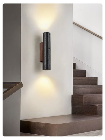 Volcanic Noir Wall Sconce - Adjustable Angle & Energy-Efficient LED