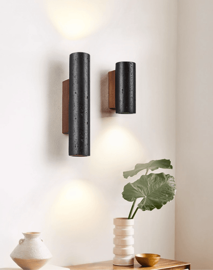 Volcanic Noir Wall Sconce - Adjustable Angle & Energy-Efficient LED