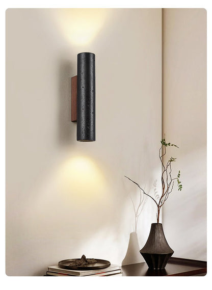 Volcanic Noir Wall Sconce - Adjustable Angle & Energy-Efficient LED