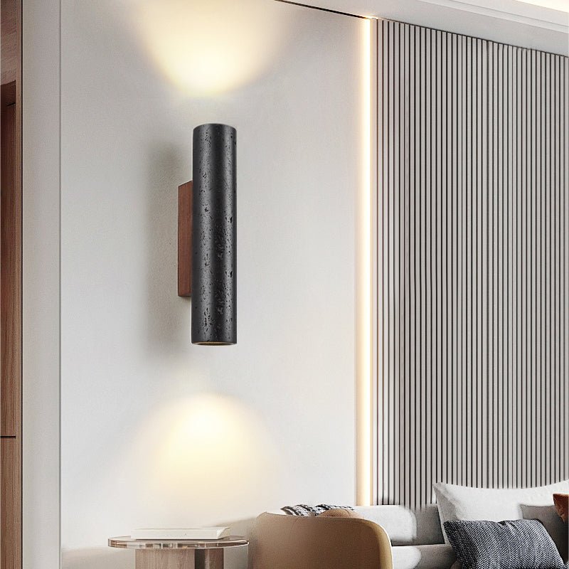 Volcanic Noir Wall Sconce - Adjustable Angle & Energy-Efficient LED