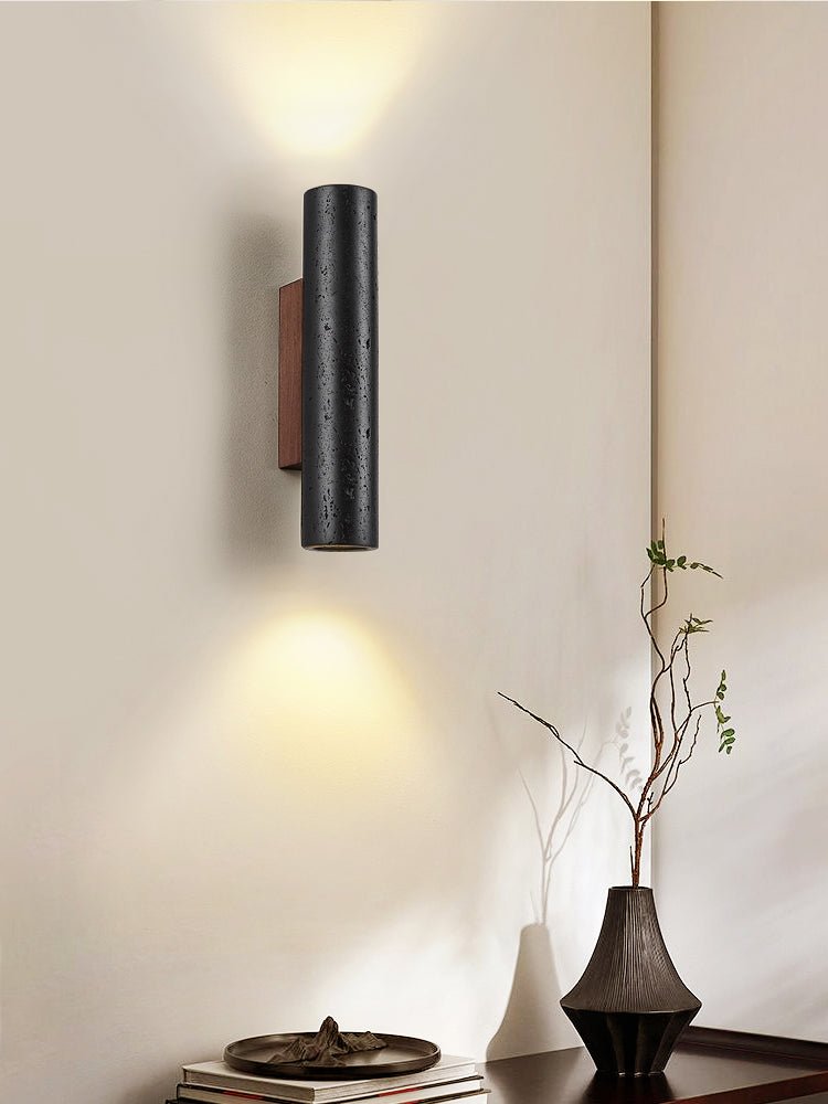 Volcanic Noir Wall Sconce - Adjustable Angle & Energy-Efficient LED