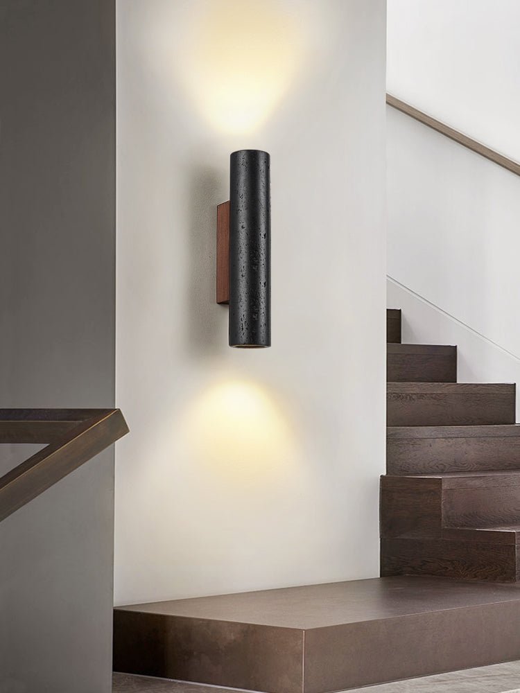 Volcanic Noir Wall Sconce - Adjustable Angle & Energy-Efficient LED