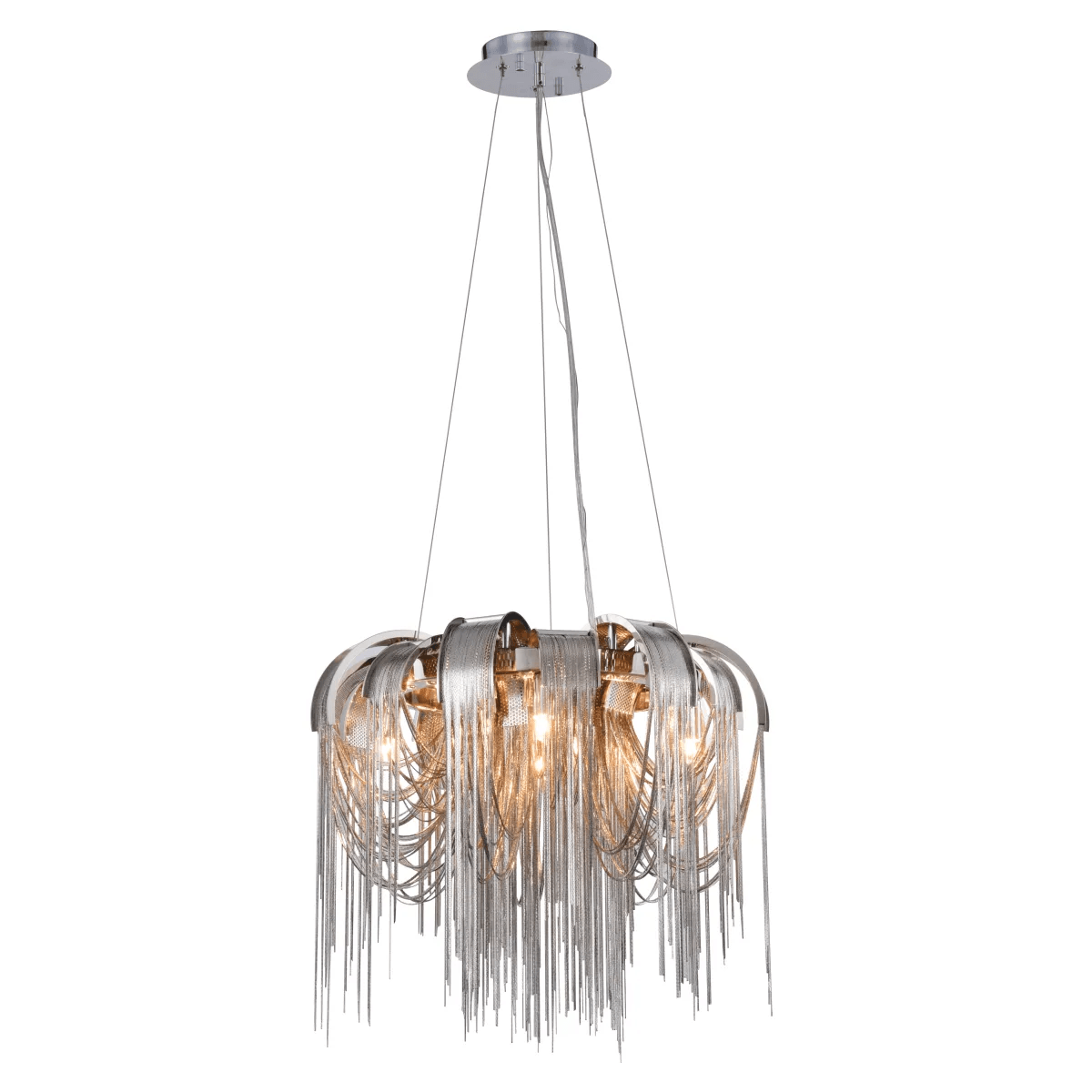 Elegant Length Chains Chandelier - Adjustable Height, Modern Design