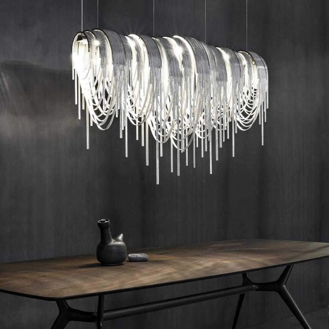 Elegant Length Chains Chandelier - Adjustable Height, Modern Design