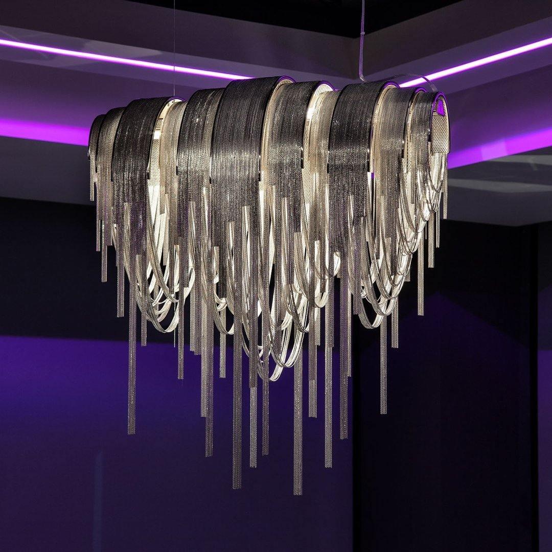 Elegant Length Chains Chandelier - Adjustable Height, Modern Design