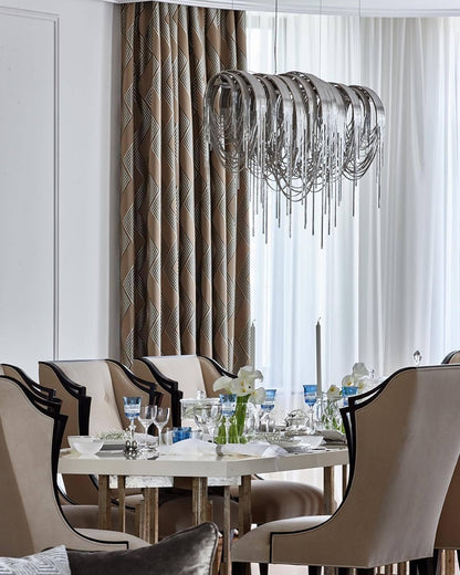 Elegant Length Chains Chandelier - Adjustable Height, Modern Design