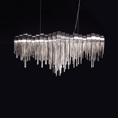 Elegant Length Chains Chandelier - Adjustable Height, Modern Design