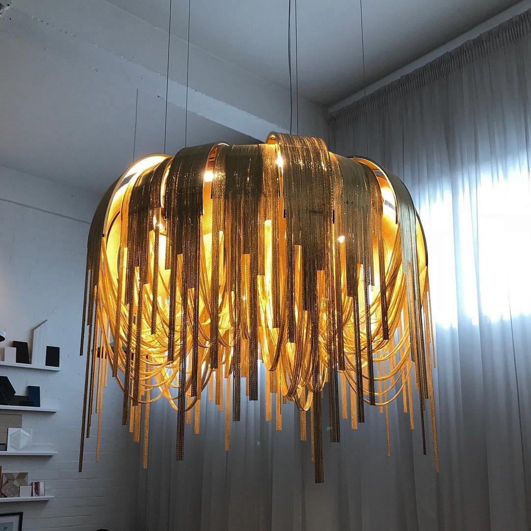 Elegant Length Chains Chandelier - Adjustable Height, Modern Design