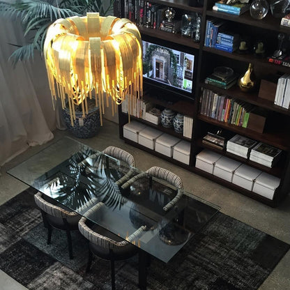 Elegant Length Chains Chandelier - Adjustable Height, Modern Design