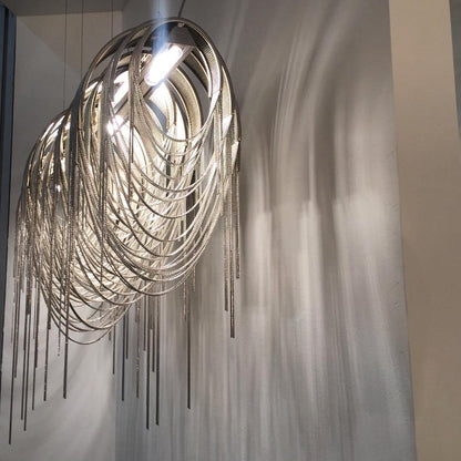 Elegant Length Chains Chandelier - Adjustable Height, Modern Design