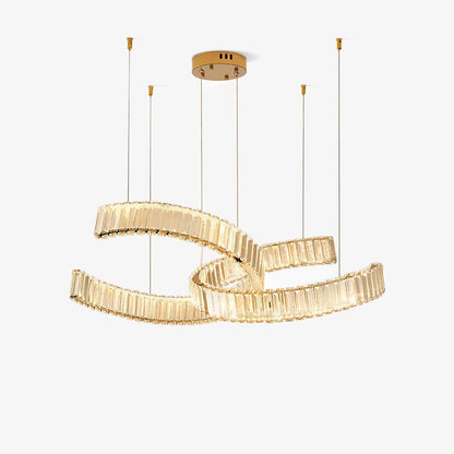 Vortex Chandelier - Modern Design, Dimmable LED, Adjustable Height