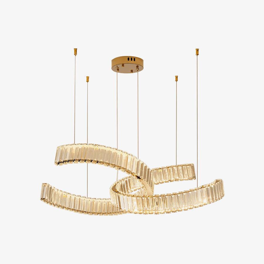 Vortex Chandelier - Modern Design, Dimmable LED, Adjustable Height
