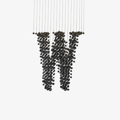 Elegant Charcoal Chandeliers with Adjustable Height and LED Compatibil
