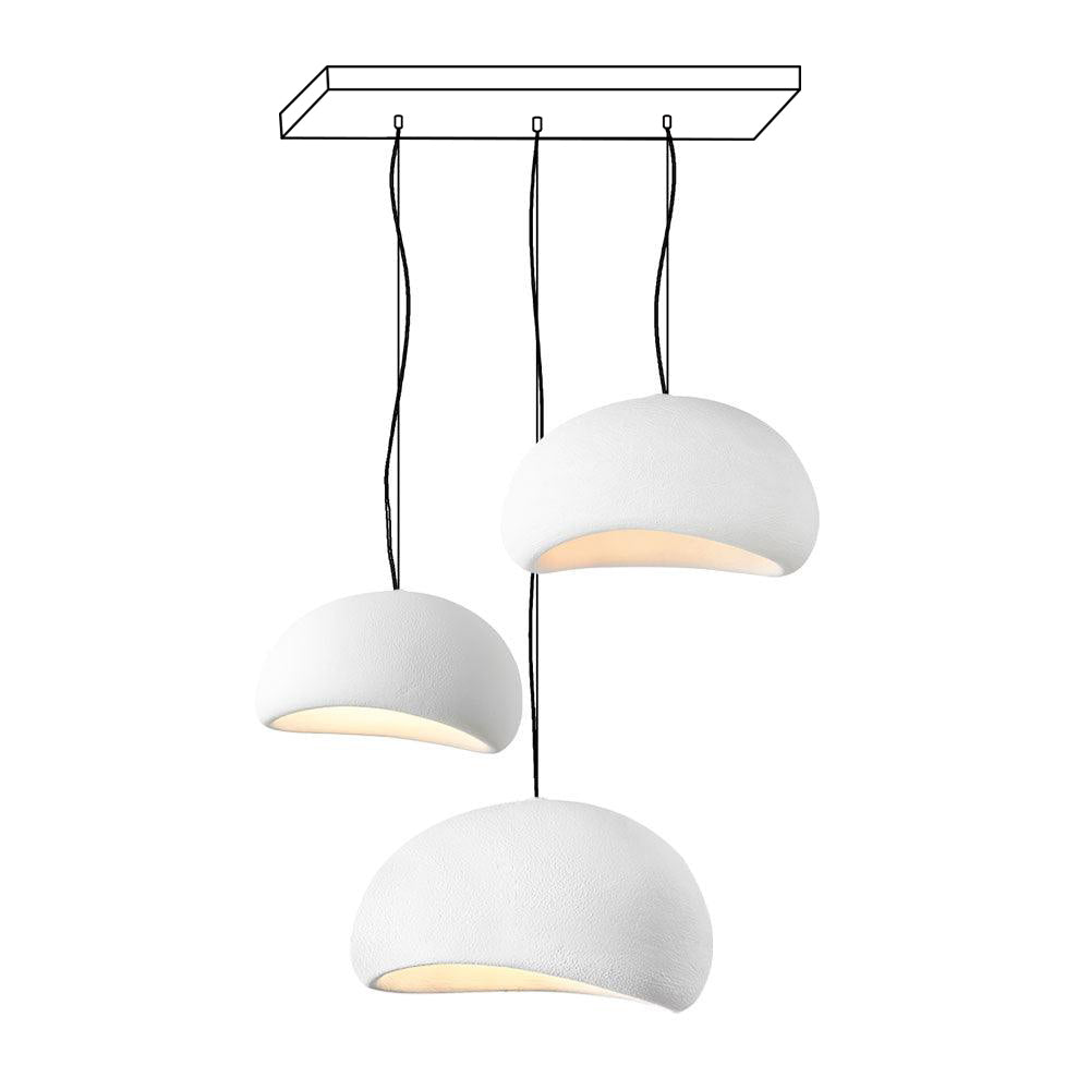 Zenra Wabi-Sabi Organic Chandelier - Eco-Friendly, Adjustable Height