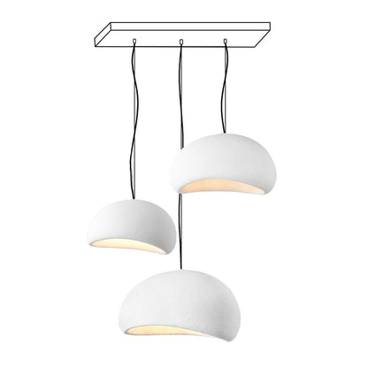 Zenra Wabi-Sabi Organic Chandelier - Eco-Friendly, Adjustable Height