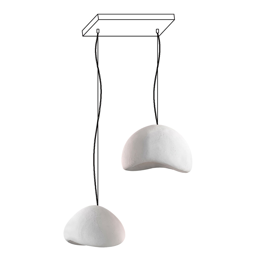 Zenra Wabi-Sabi Organic Chandelier - Eco-Friendly, Adjustable Height