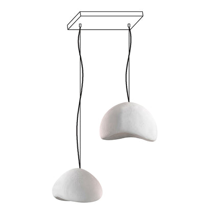 Zenra Wabi-Sabi Organic Chandelier - Eco-Friendly, Adjustable Height