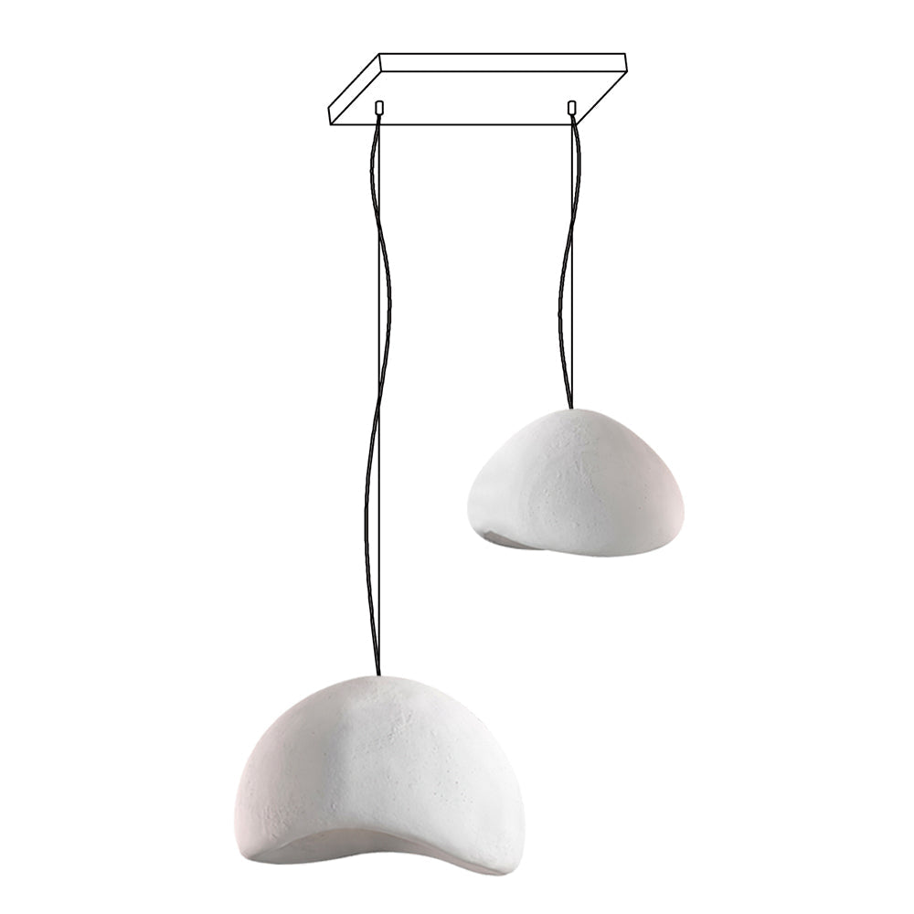 Zenra Wabi-Sabi Organic Chandelier - Eco-Friendly, Adjustable Height