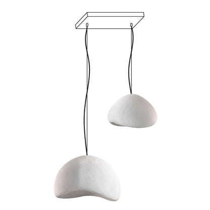 Zenra Wabi-Sabi Organic Chandelier - Eco-Friendly, Adjustable Height