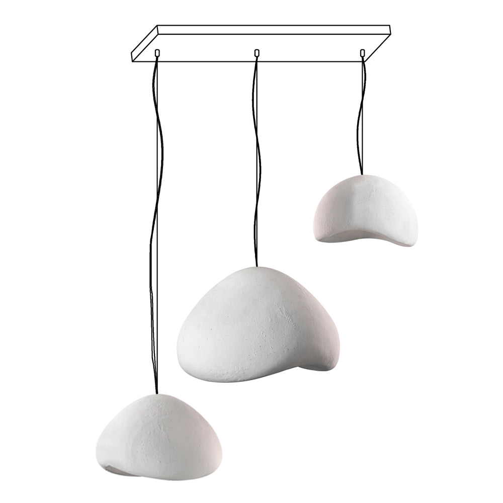 Zenra Wabi-Sabi Organic Chandelier - Eco-Friendly, Adjustable Height