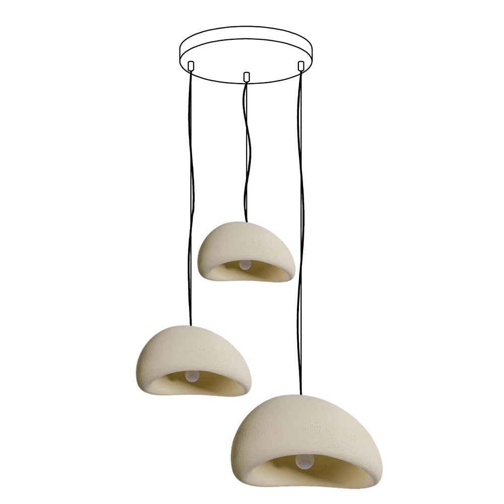 Zenra Wabi-Sabi Organic Chandelier - Eco-Friendly, Adjustable Height