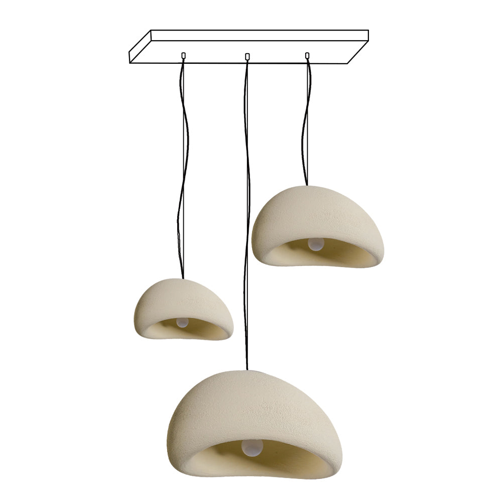Zenra Wabi-Sabi Organic Chandelier - Eco-Friendly, Adjustable Height