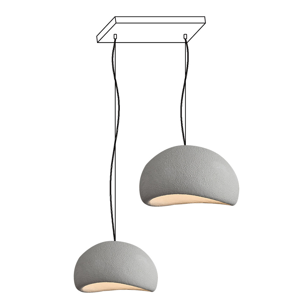Zenra Wabi-Sabi Organic Chandelier - Eco-Friendly, Adjustable Height