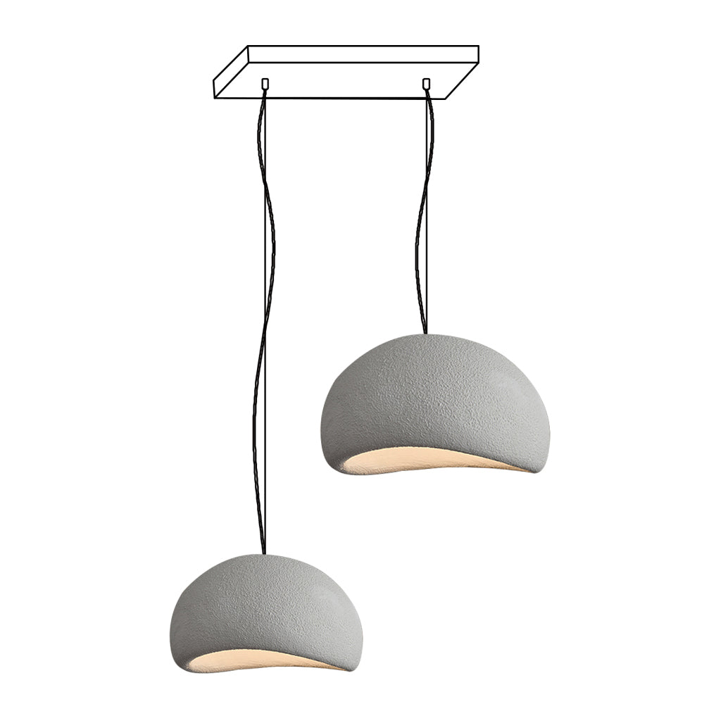 Zenra Wabi-Sabi Organic Chandelier - Eco-Friendly, Adjustable Height