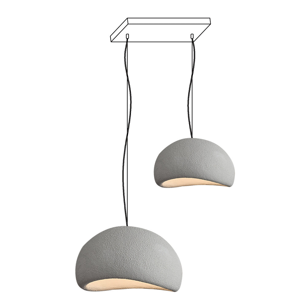 Zenra Wabi-Sabi Organic Chandelier - Eco-Friendly, Adjustable Height