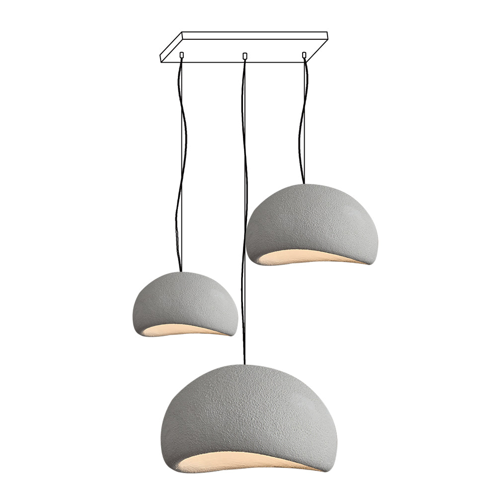 Zenra Wabi-Sabi Organic Chandelier - Eco-Friendly, Adjustable Height