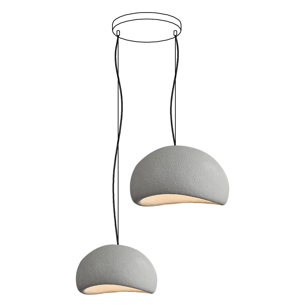 Zenra Wabi-Sabi Organic Chandelier - Eco-Friendly, Adjustable Height