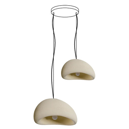 Zenra Wabi-Sabi Organic Chandelier - Eco-Friendly, Adjustable Height