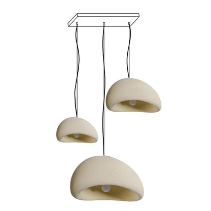 Zenra Wabi-Sabi Organic Chandelier - Eco-Friendly, Adjustable Height