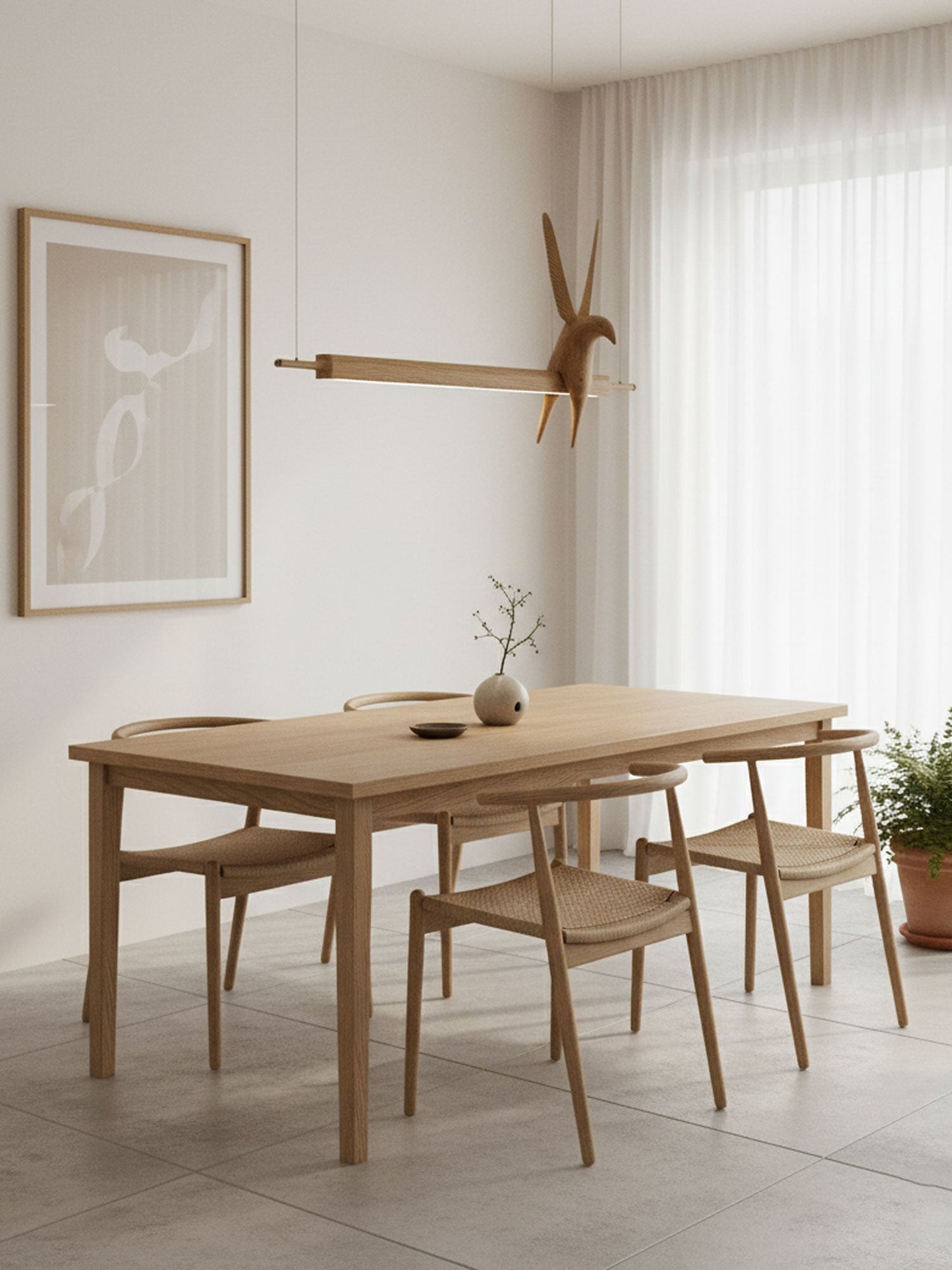 Elegant Wait Chandelier - LED Illumination & Adjustable Height