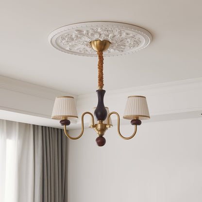 Walden Pleat Chandelier - Elegant Design with Adjustable Height & LED