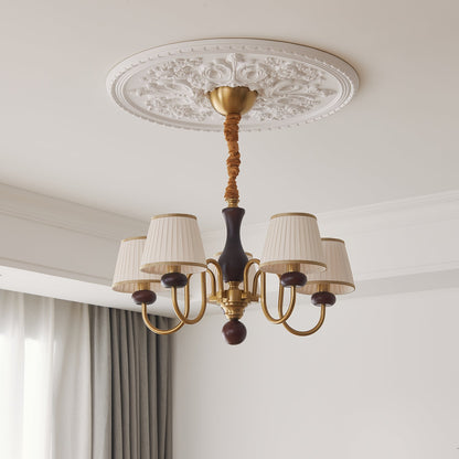 Walden Pleat Chandelier - Elegant Design with Adjustable Height & LED