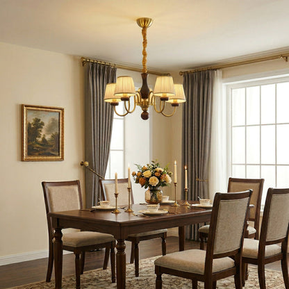 Walden Pleat Chandelier - Elegant Design with Adjustable Height & LED