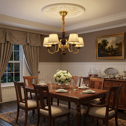 Walden Pleat Chandelier - Elegant Design with Adjustable Height & LED