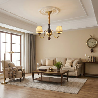 Walden Pleat Chandelier - Elegant Design with Adjustable Height & LED