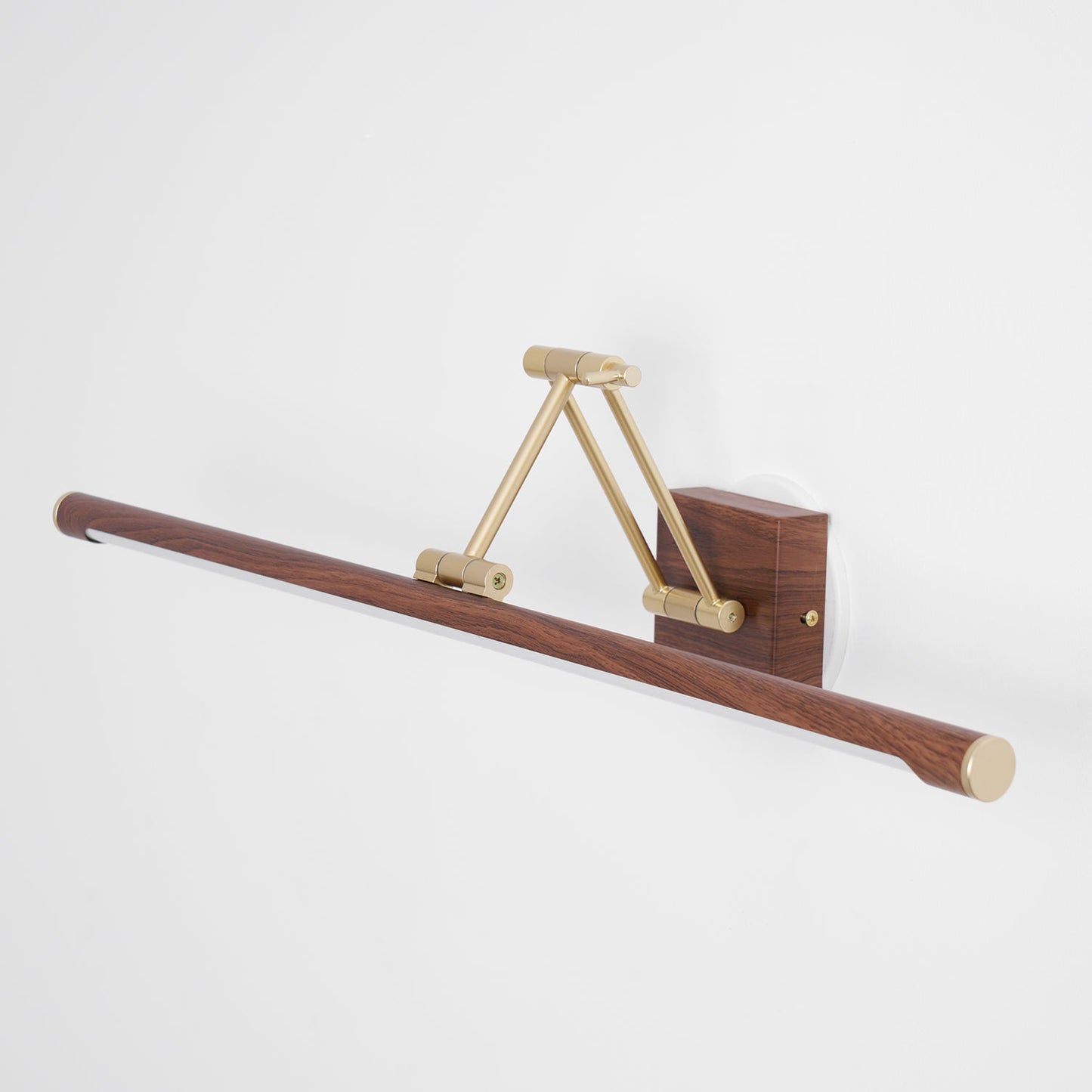Walnut Linear Adjustable Wall Light - Dimmable & Energy Efficient