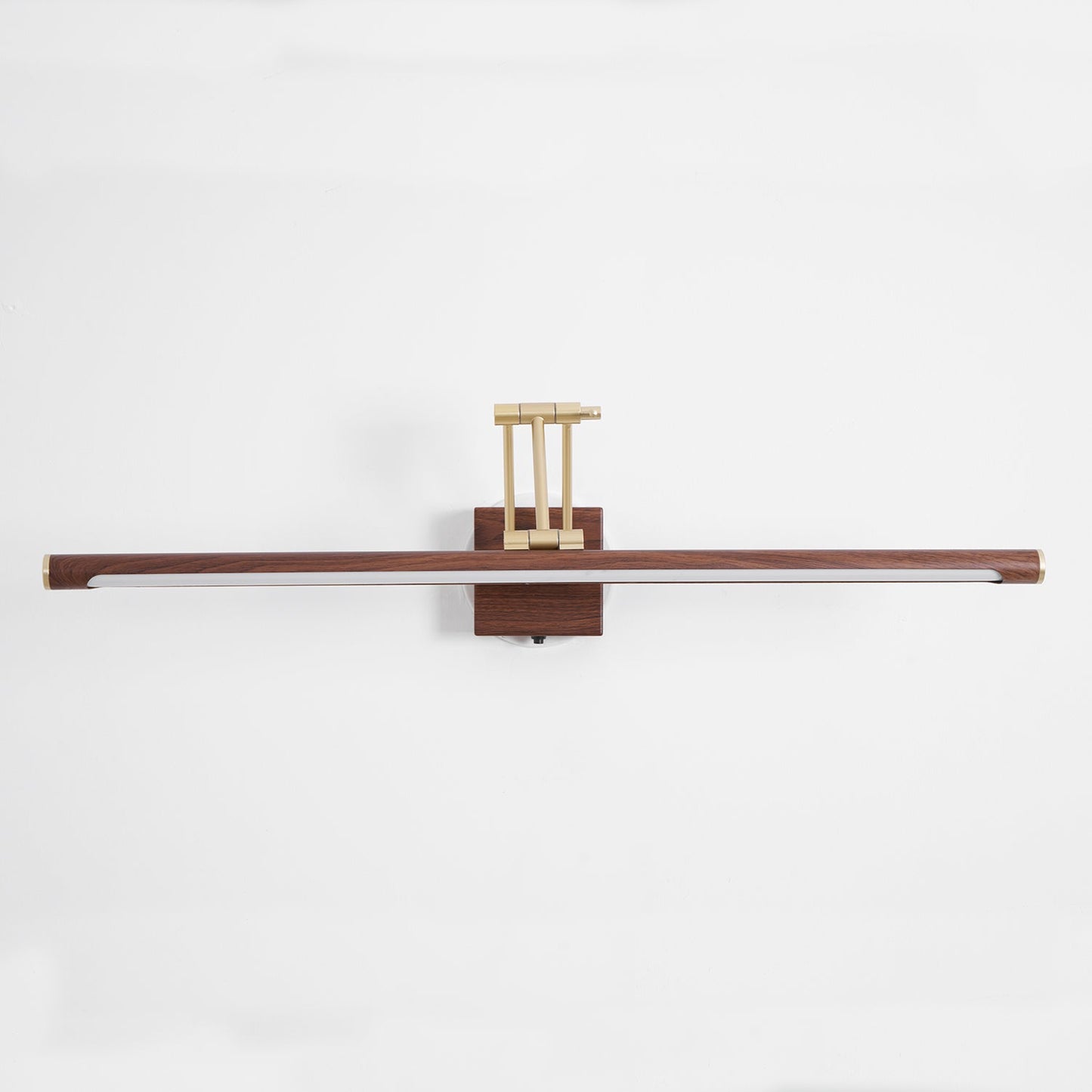 Walnut Linear Adjustable Wall Light - Dimmable & Energy Efficient
