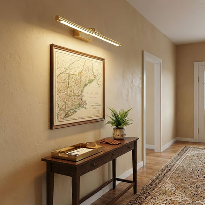 Walnut Linear LED Wall Light - Dimmable, Energy Efficient Illumination