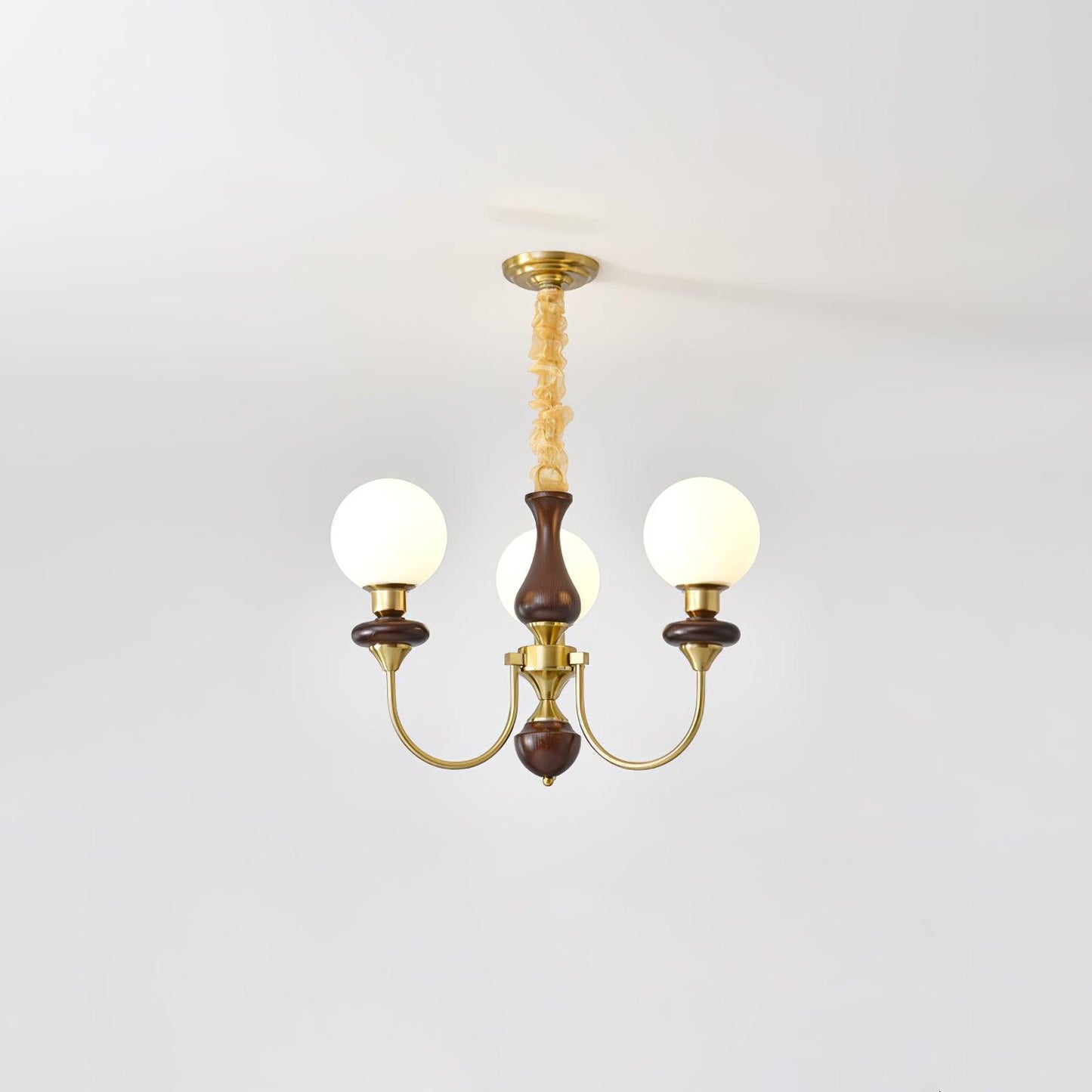 Elegant Retro Monique Chandelier - Adjustable Height, Crystal Accents