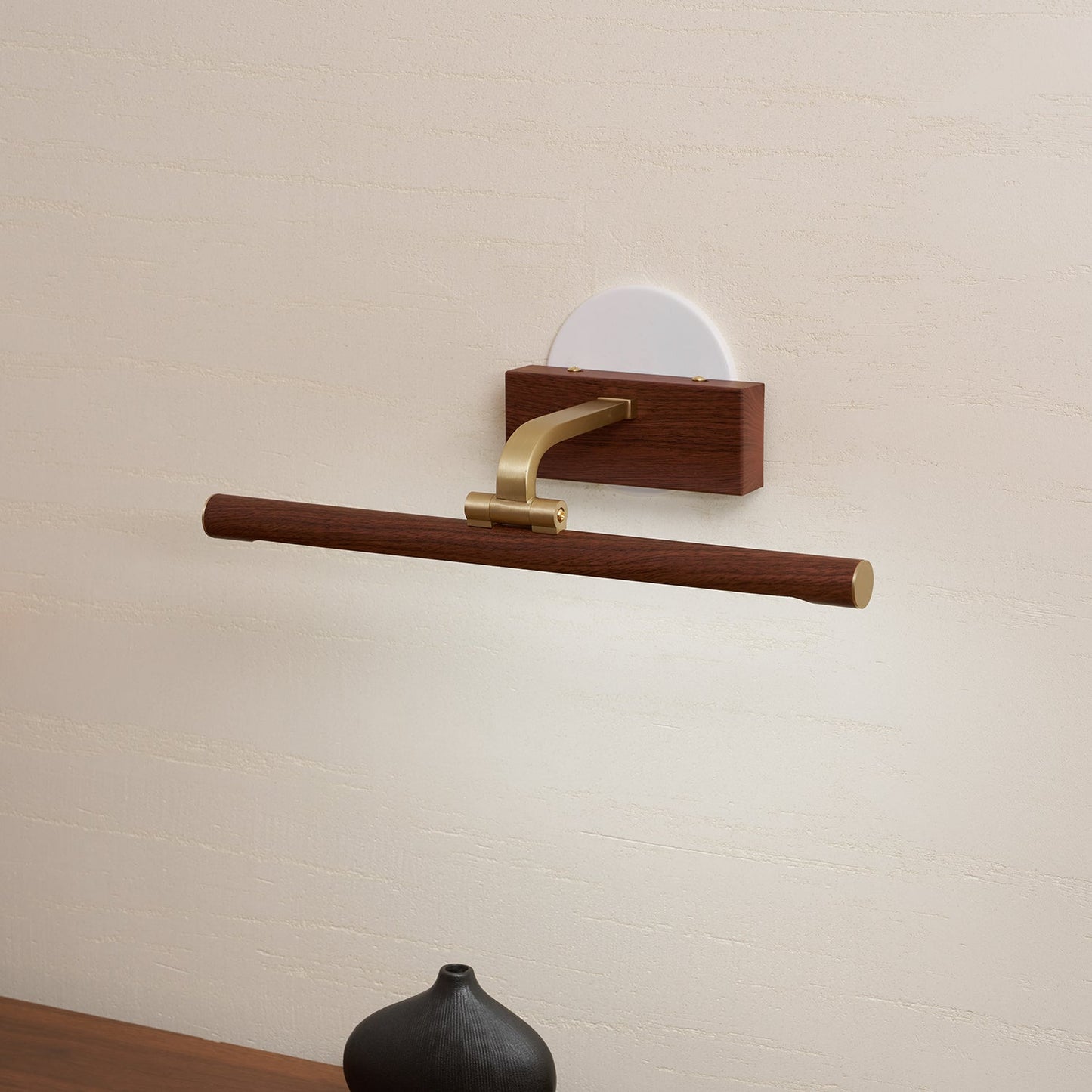 Walnut Linear LED Wall Light - Dimmable, Energy Efficient Illumination